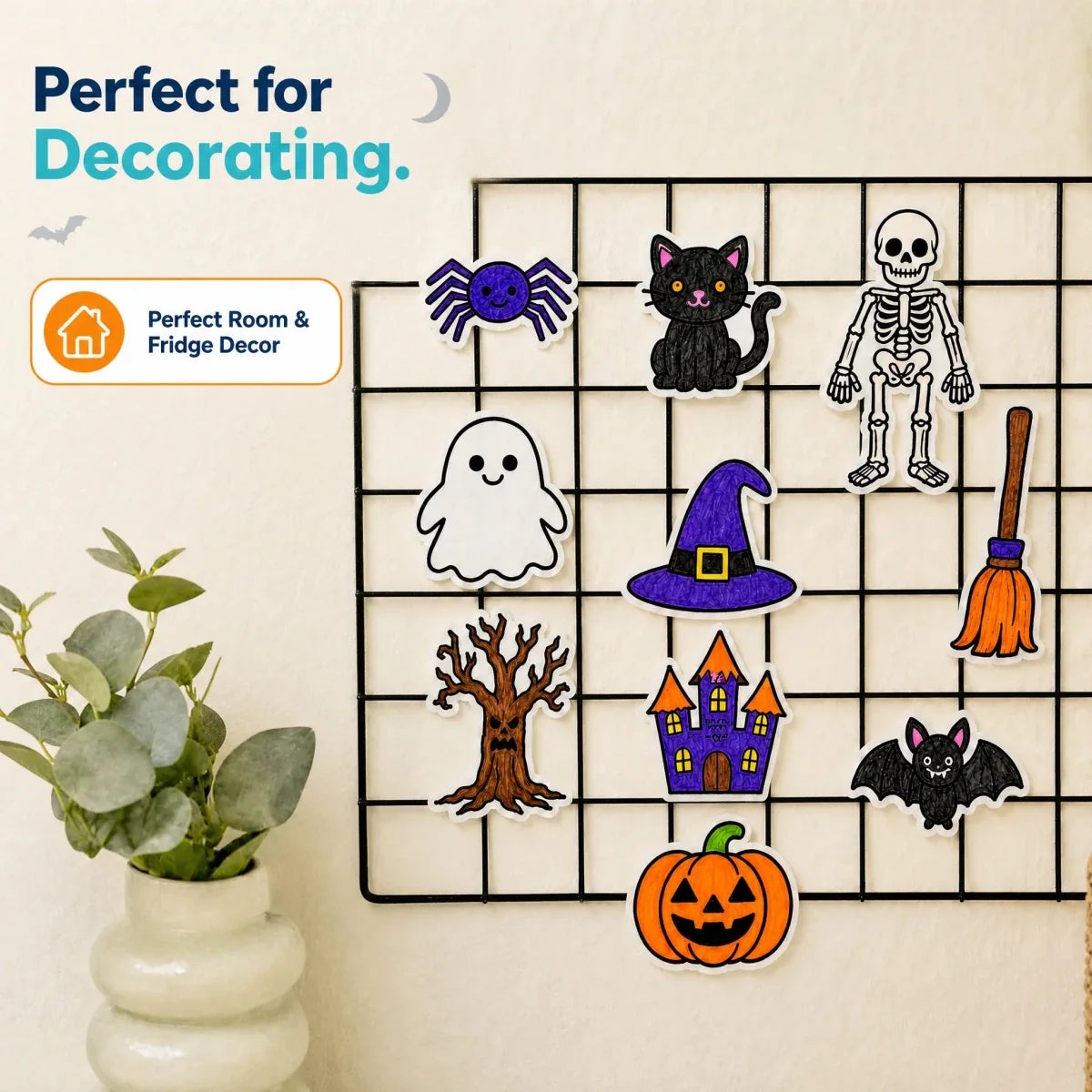 DIY Fridge Magnet (10 Pcs) - Haunted House
