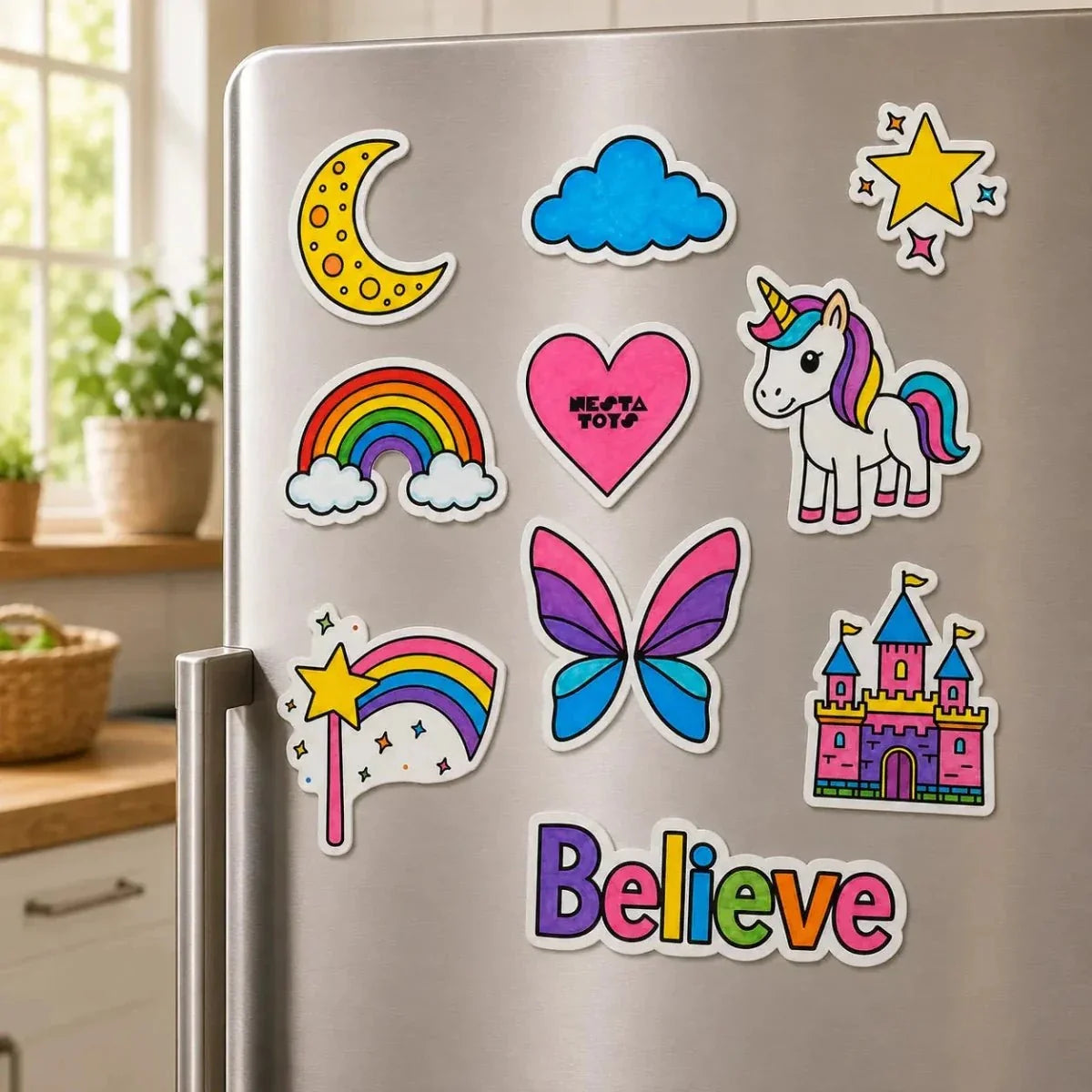DIY Fridge Magnet (10 Pcs) - Unicorn