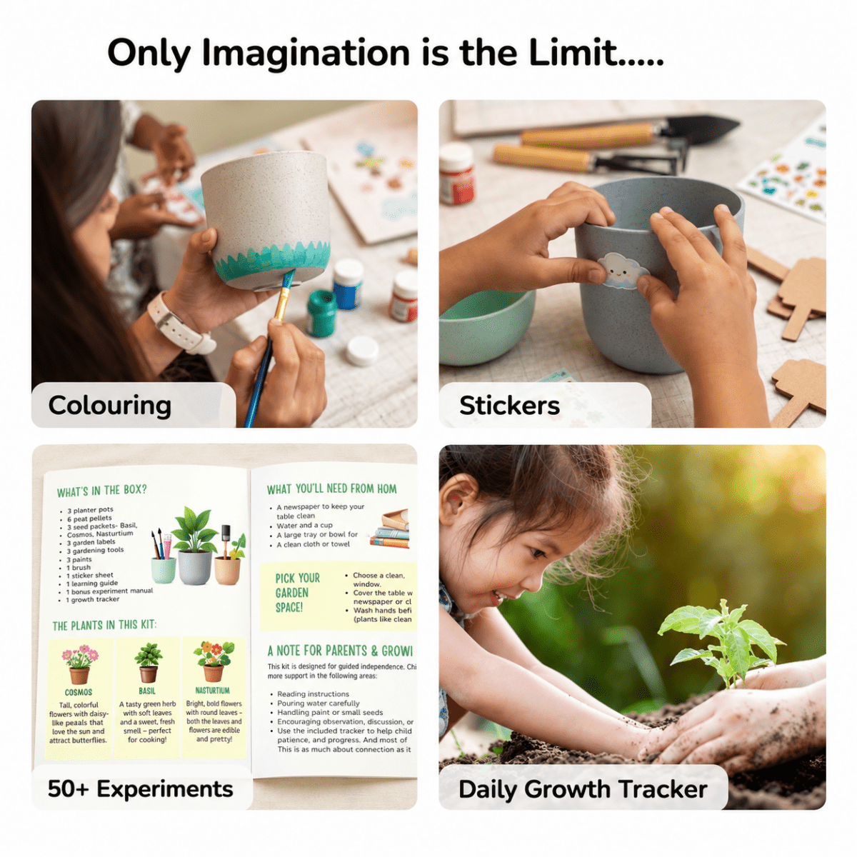 Gardening Kit - Flower & Herb Growing STEM Kit