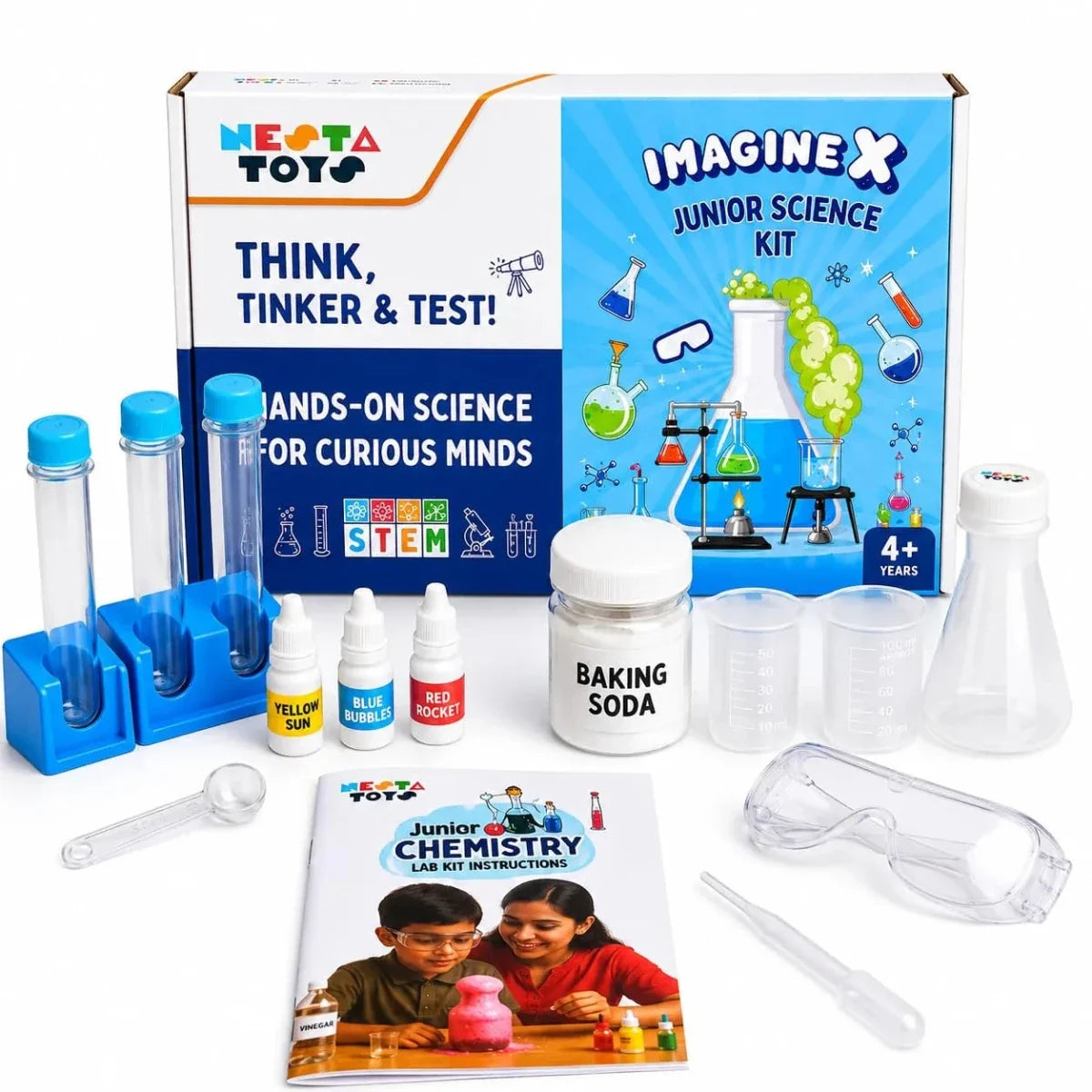 Junior Chemistry Lab Kit - Safe & Fun Science Experiments for Kids