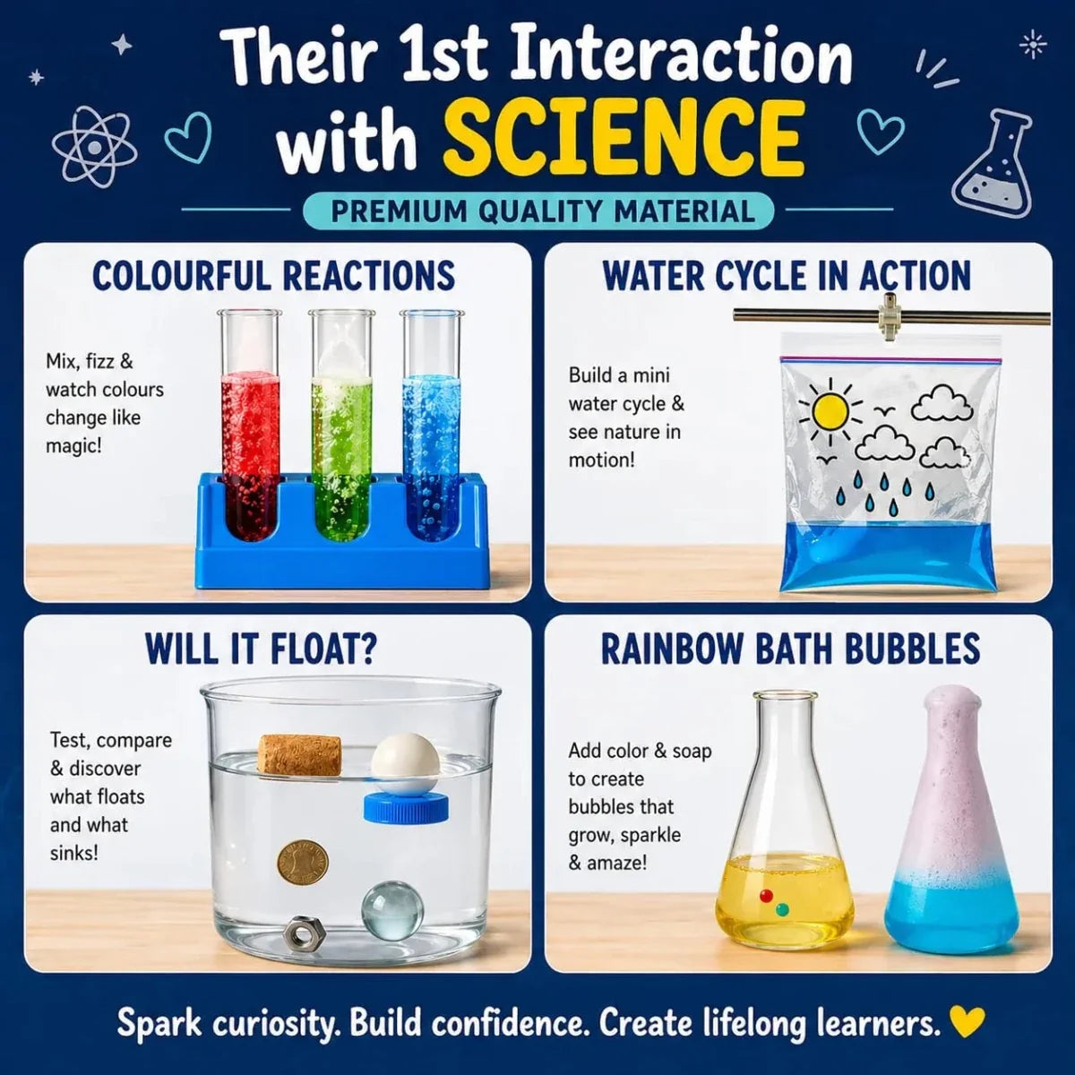 Junior Chemistry Lab Kit - Safe & Fun Science Experiments for Kids