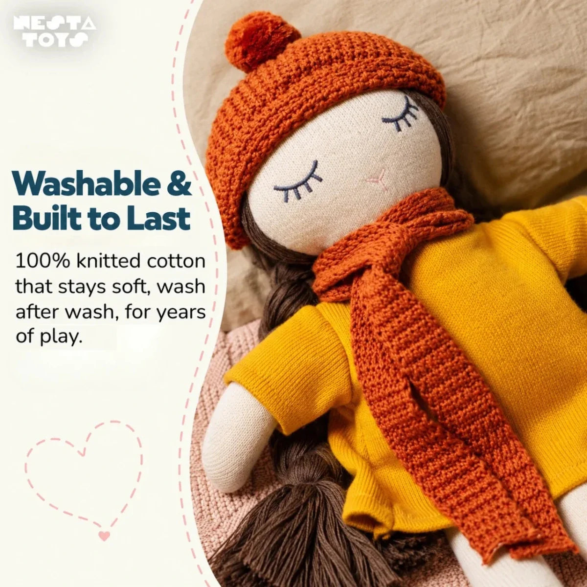 Knitted Cotton Soft Toy Doll