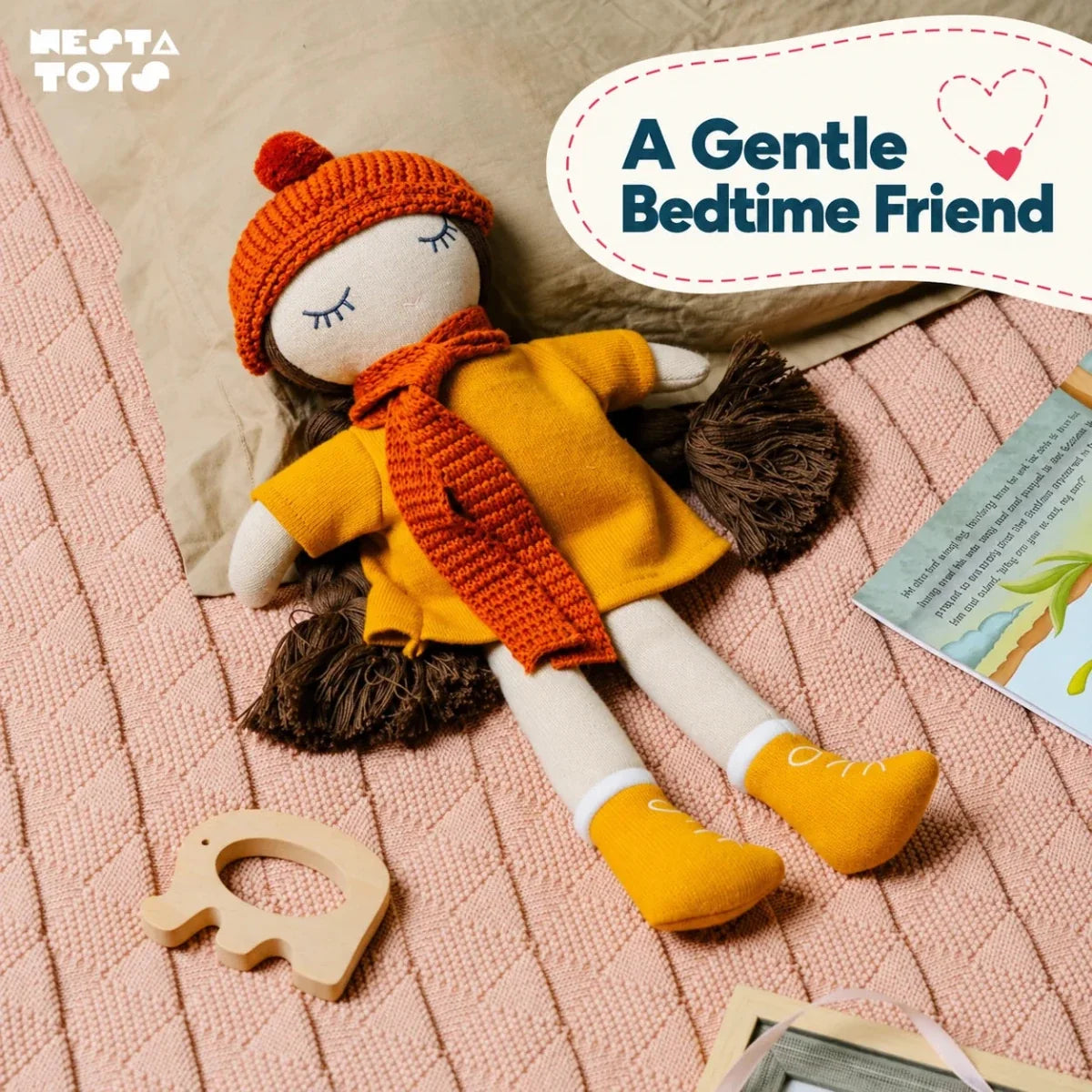 Knitted Cotton Soft Toy Doll