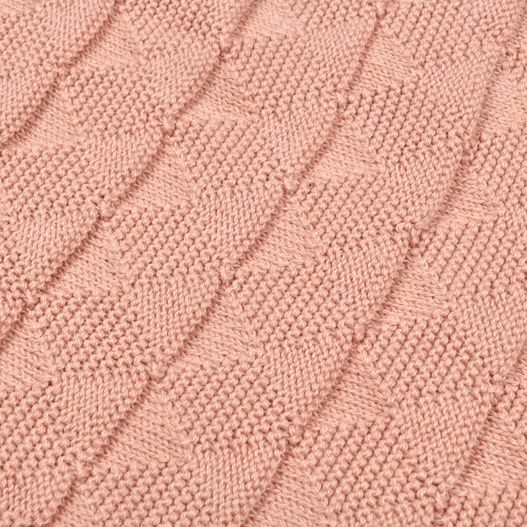 Knitted Cotton Baby Swaddle (80x100 cm) | Perfect for Baby’s Comfort