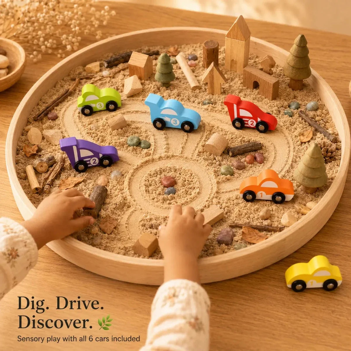 Wooden Car (6 Pcs)