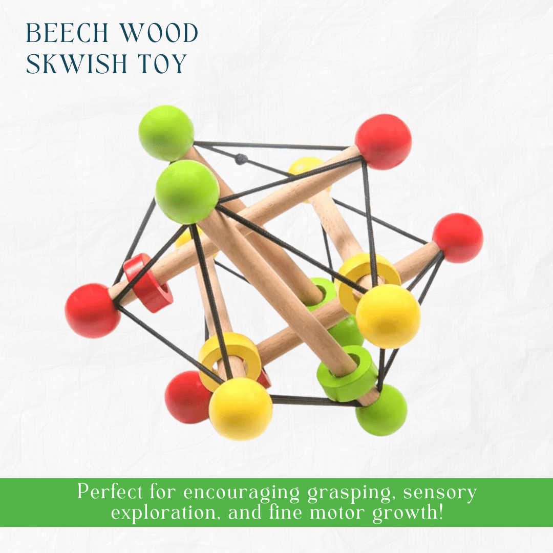 Newborn Gift Set – Skwish Rattle, Clacker Rattle & Wooden Teethers