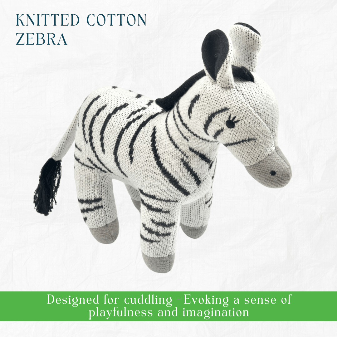 Newborn Gift Set - Zippy the Zebra, Wooden Elephant & Car Teether