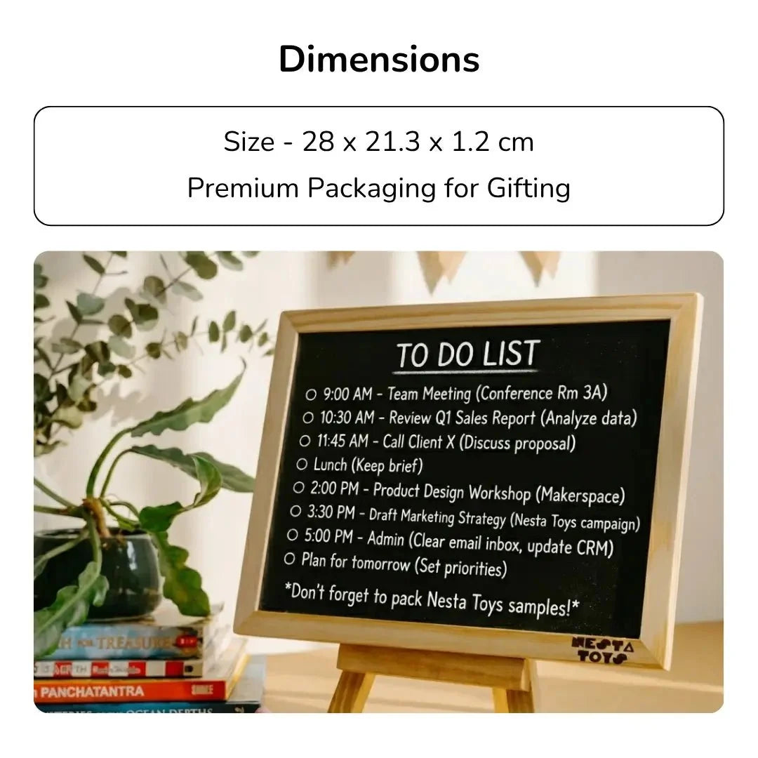 Double Sided Blackboard Slate | Pre-writing Toys for Kids