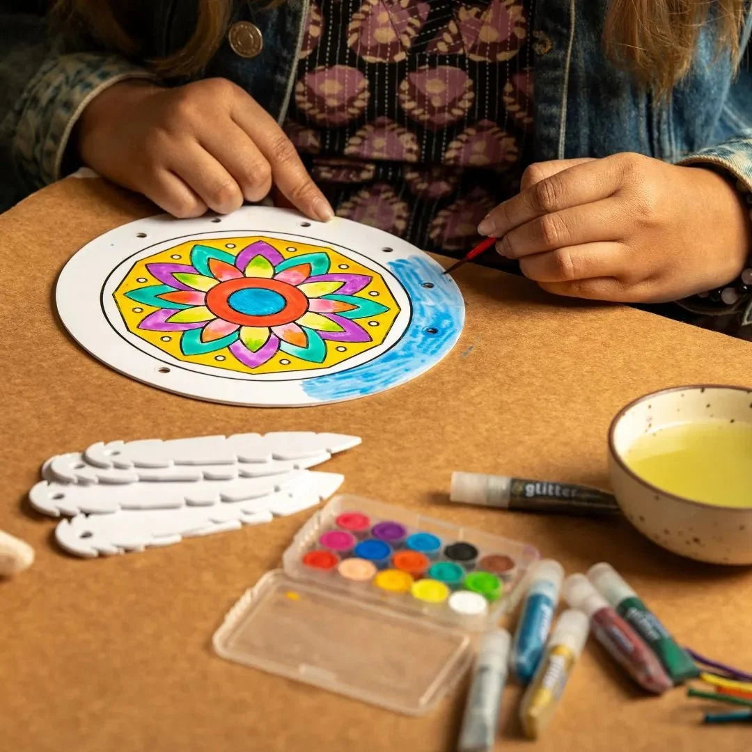 DIY Dream Catcher - Mandala Art for Kids
