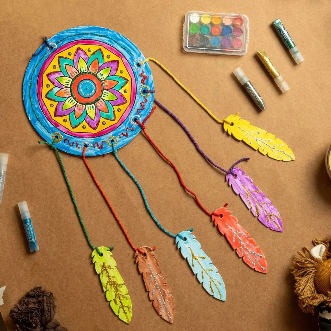 DIY Dream Catcher - Mandala Art for Kids