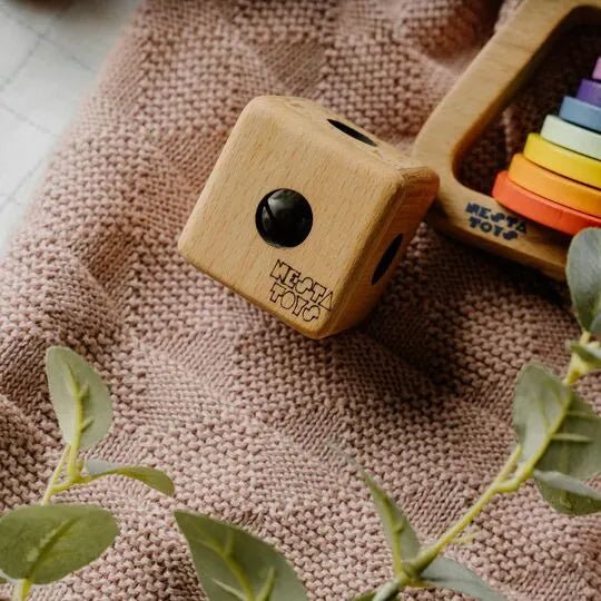 Wooden Cube Rattle