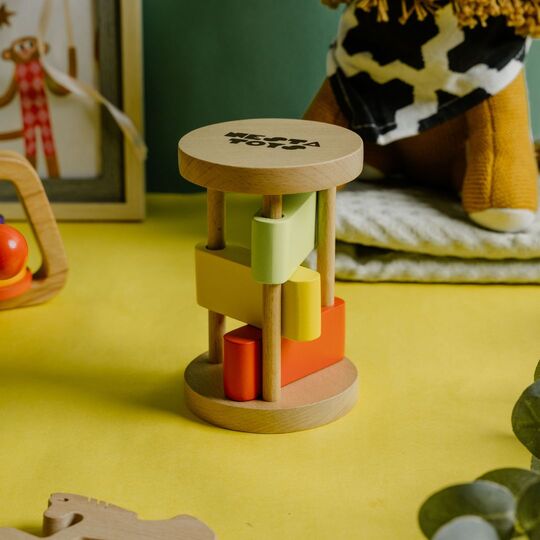 Clacker Toy | Wooden Rattle for Babies