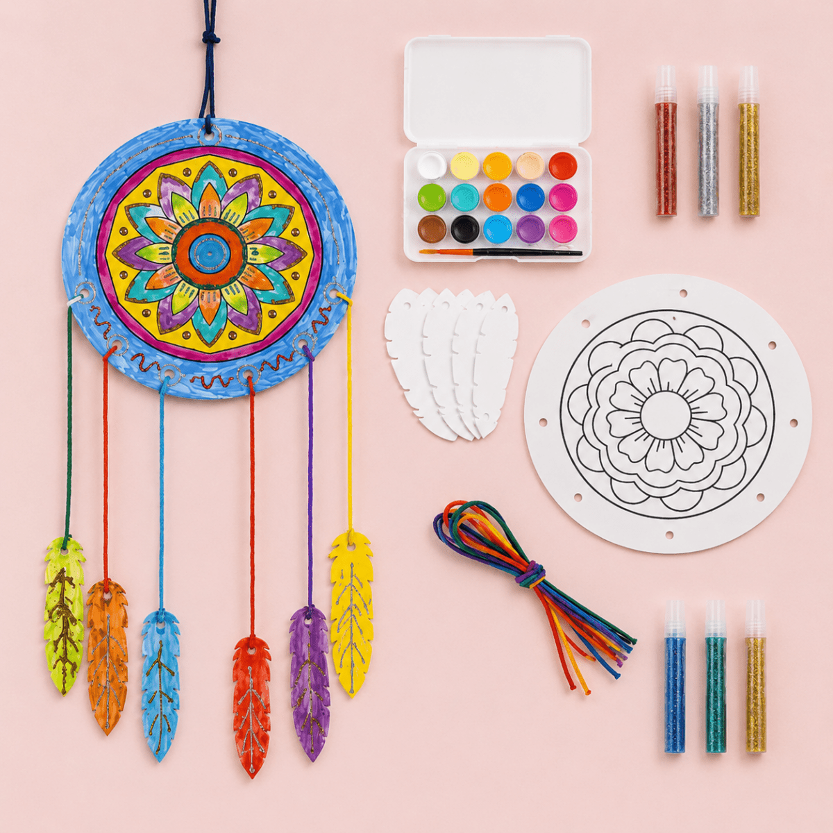 DIY Dream Catcher - Mandala Art for Kids