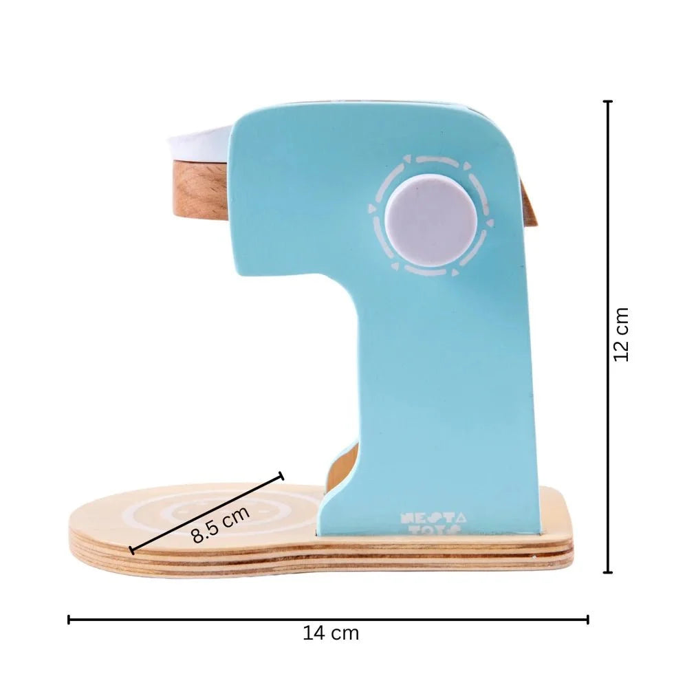Wooden Coffee Machine Toy (Blue)