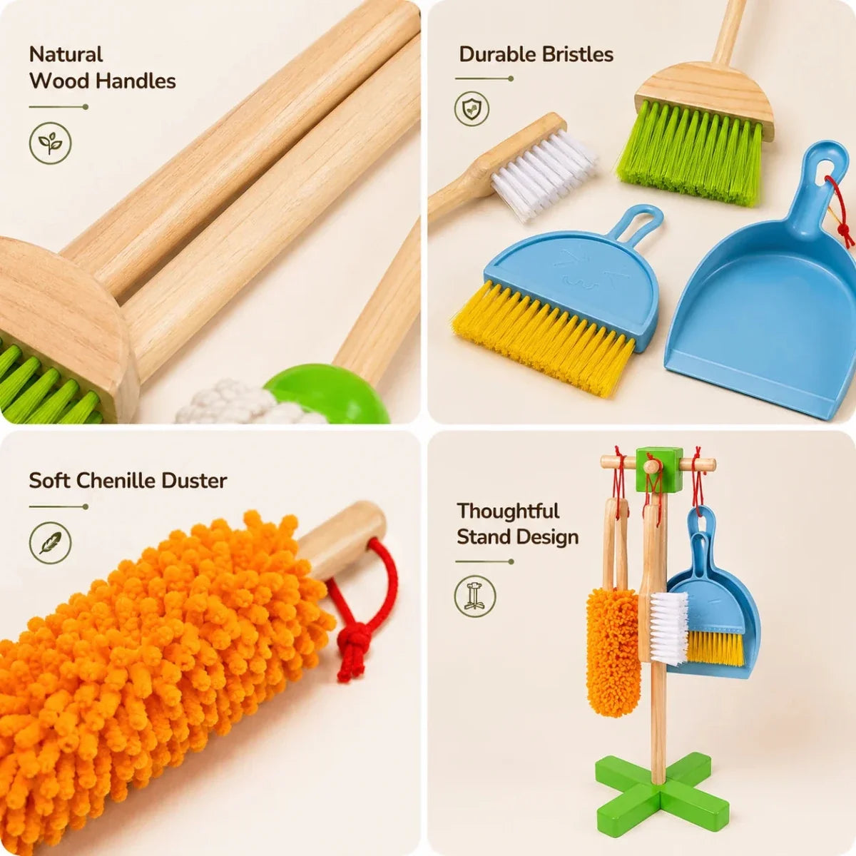 Wooden Cleaning Set Toy (7 Pcs)
