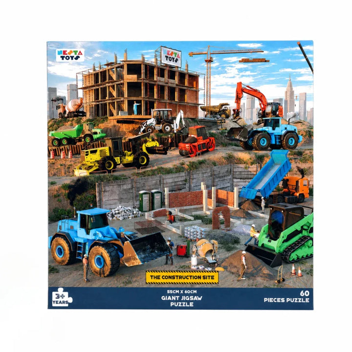 Construction Site Jigsaw Puzzle (64 Pcs)