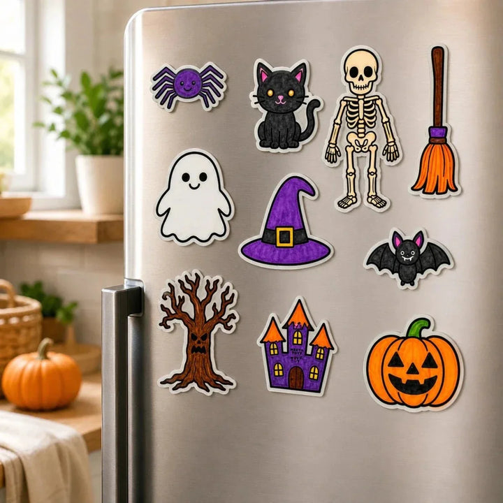 DIY Fridge Magnet (10 Pcs) - Haunted House