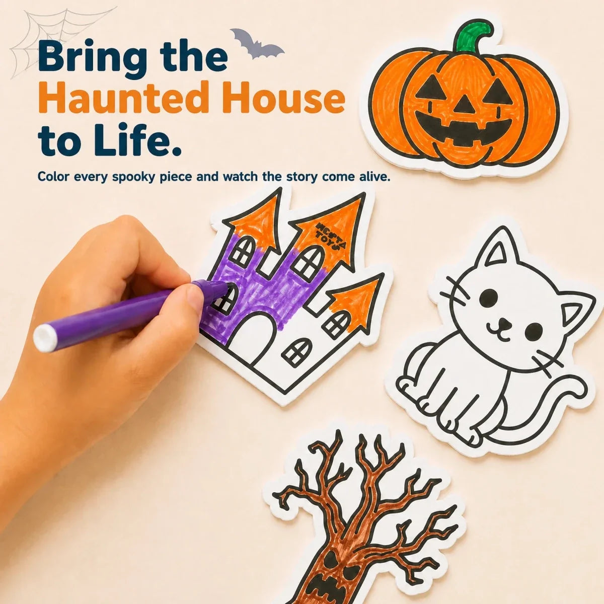 DIY Fridge Magnet (10 Pcs) - Haunted House