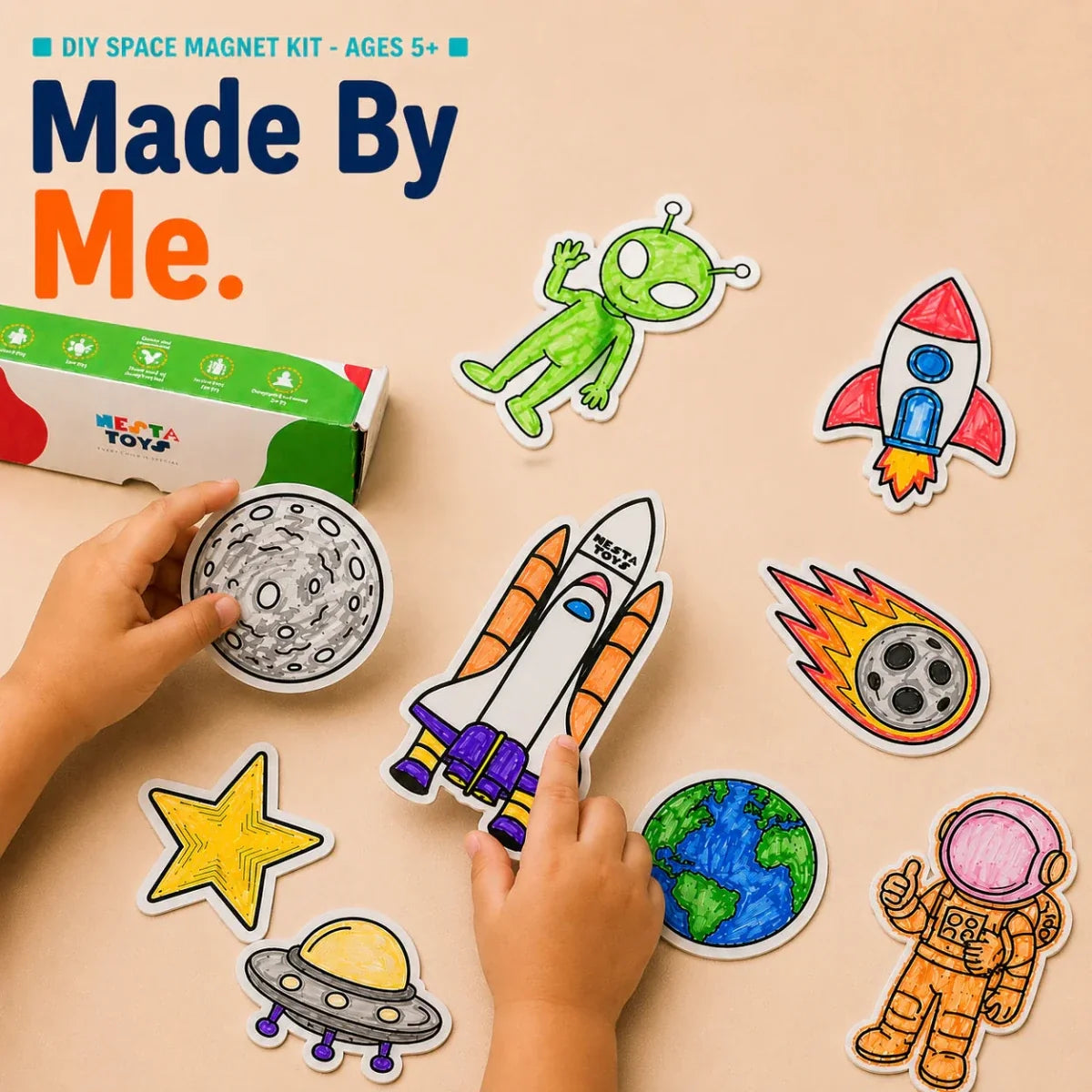 DIY Fridge Magnet (10 Pcs) - Space
