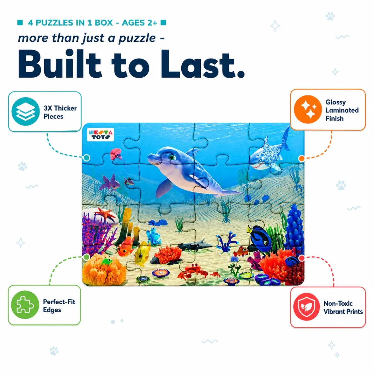 Habitat - 4 in 1 Level Up & Learn Jigsaw Puzzle (9 Pcs - 20 Pcs)