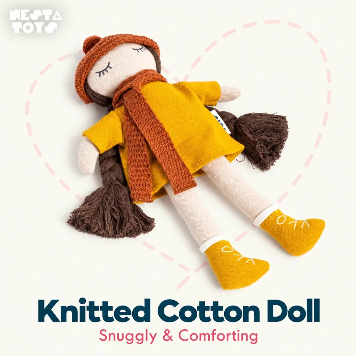 Knitted Cotton Soft Toy Doll