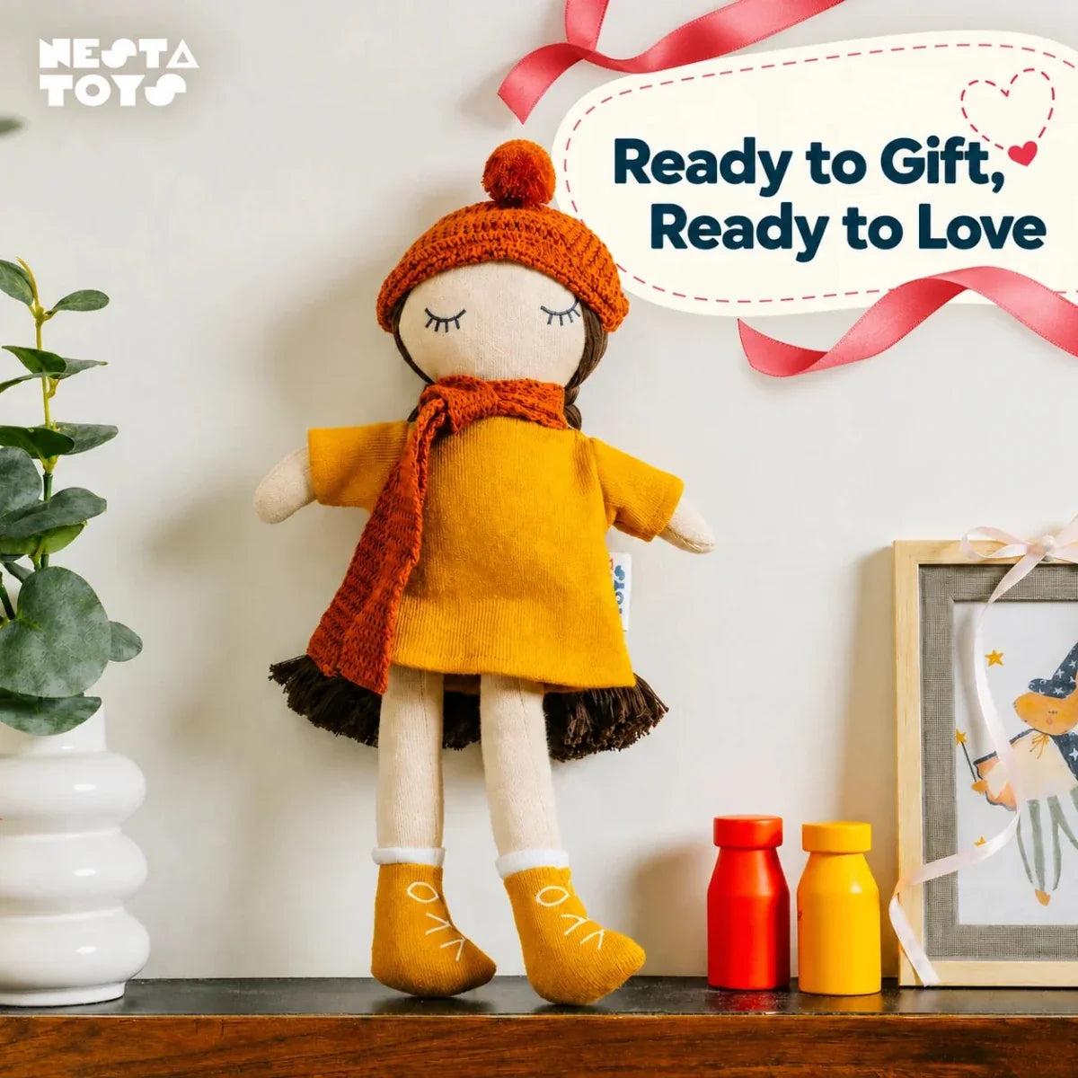 Knitted Cotton Soft Toy Doll