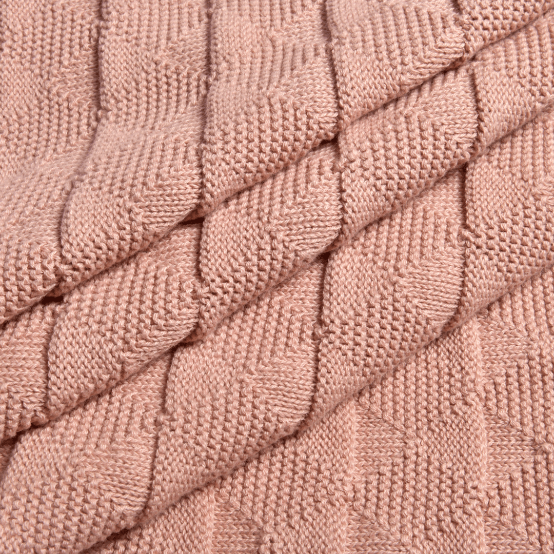 Knitted Cotton Baby Swaddle (80x100 cm) | Perfect for Baby’s Comfort