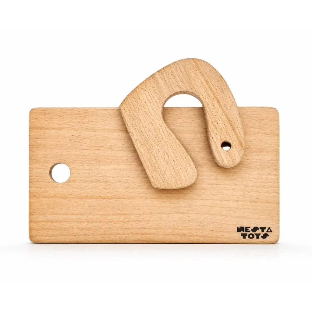Montessori Chopping Board & Knife | Safe Cutting Tool for Kids