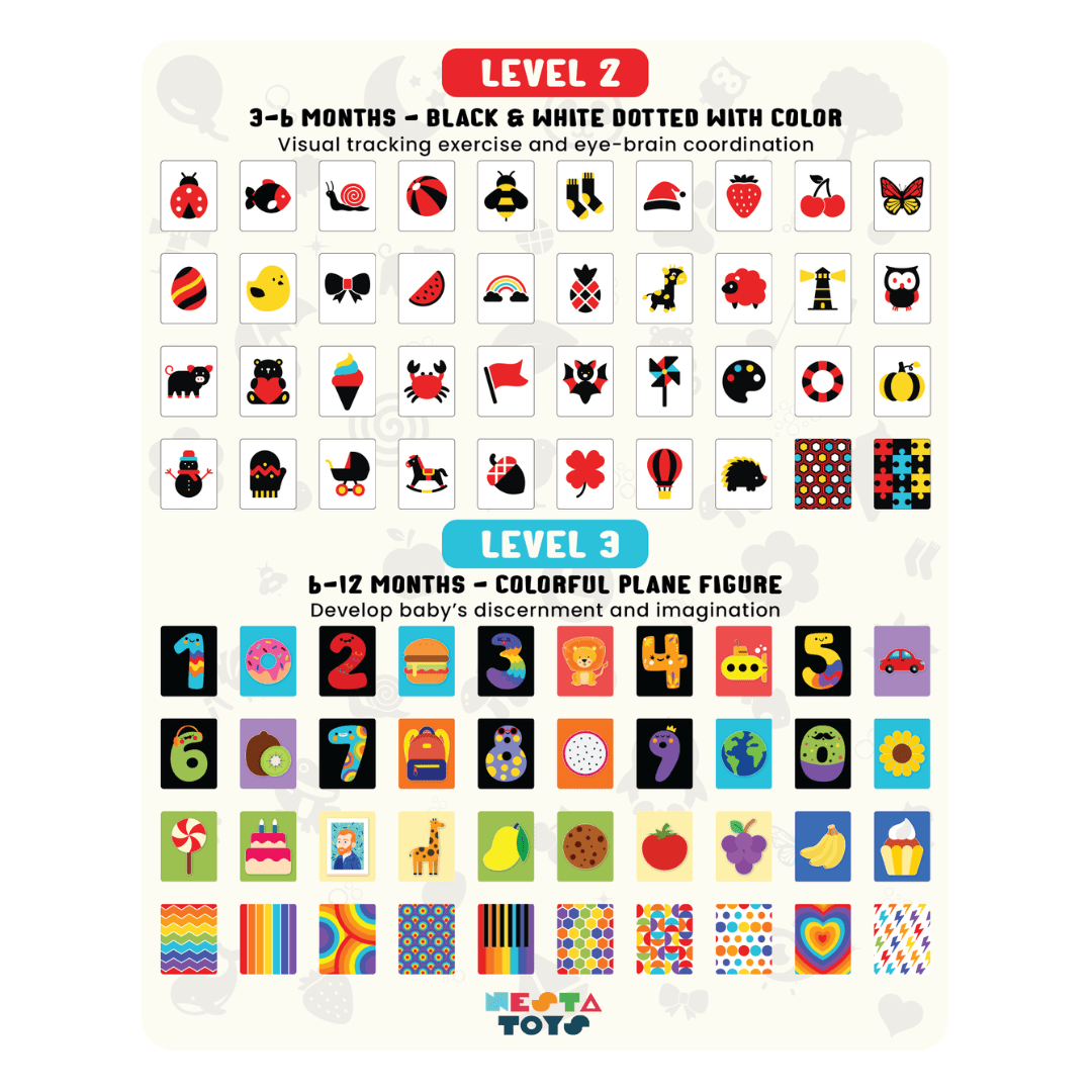 Visual Stimulation Learning Activity Card for Babies