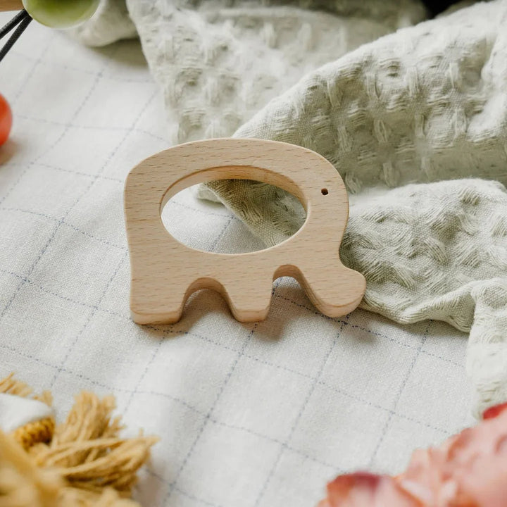 Wooden Elephant Teether (Beech Wood)