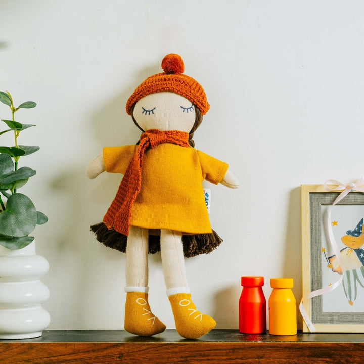 Knitted Cotton Soft Toy Doll