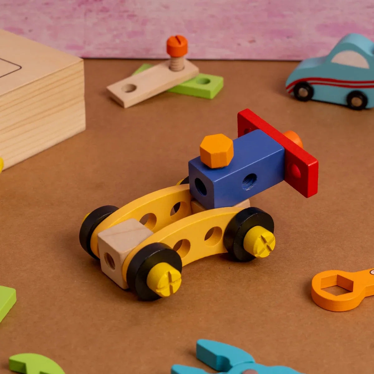 Wooden Tool Kit Toy with Tool Box (40 Pcs)