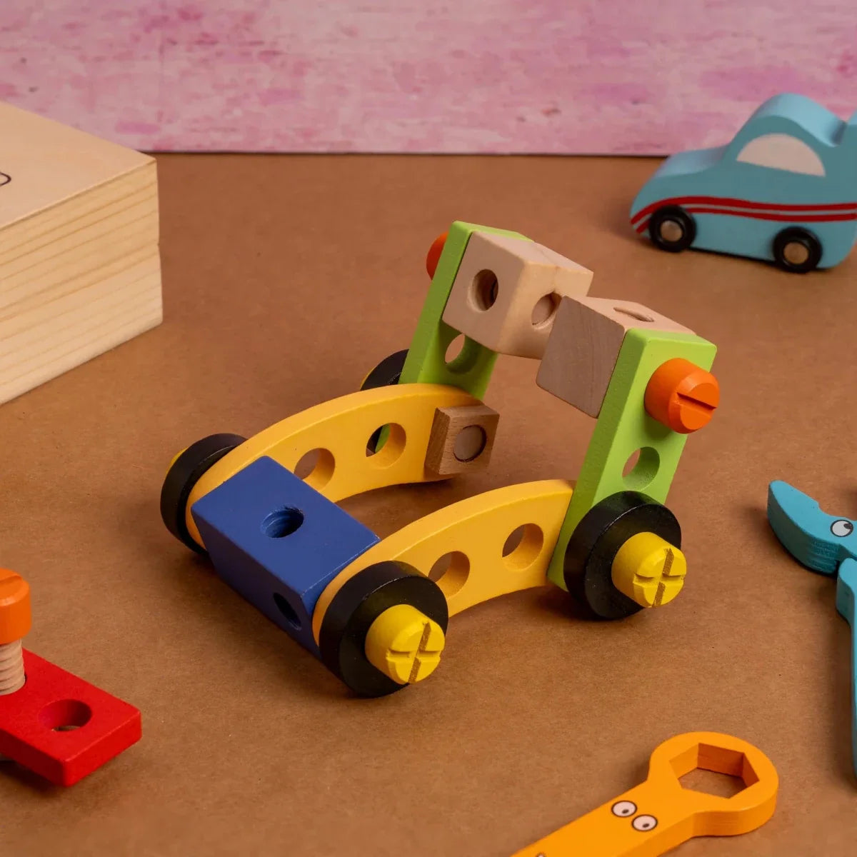 Wooden Tool Kit Toy with Tool Box (40 Pcs)