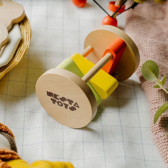 Clacker Toy | Wooden Rattle for Babies