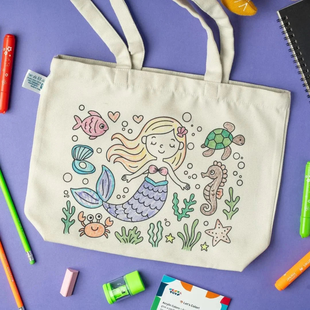 DIY Doodle Bag (Set of 2)– Princess & Mermaid Themes