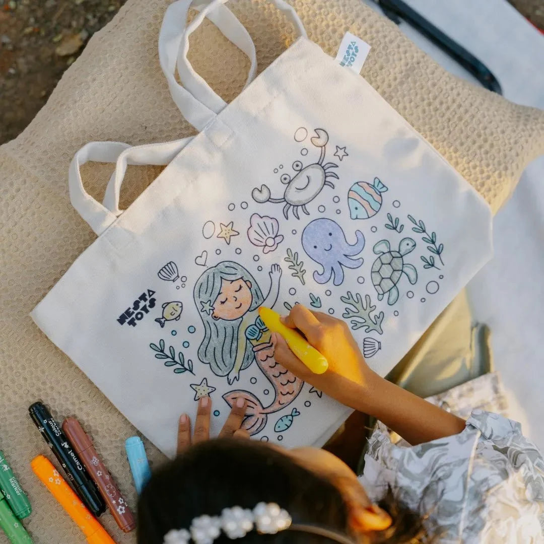 DIY Doodle Bag (Set of 2)– Princess & Mermaid Themes