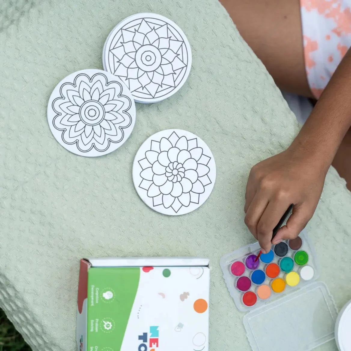 DIY Fridge Magnets (10 Pcs) - Mandala Art