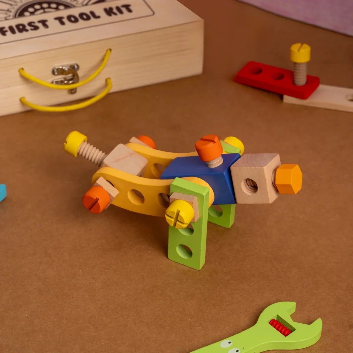 Wooden Tool Kit Toy with Tool Box (40 Pcs)