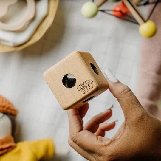 Wooden Cube Rattle
