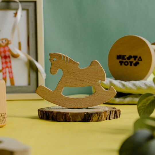 Rocking Horse Teether (Beech Wood)
