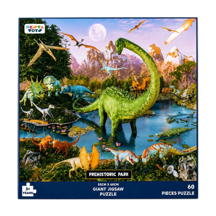 Prehistoric Park Jigsaw Puzzle for Kids (64 Pcs)