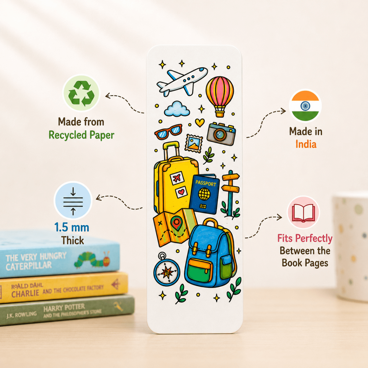DIY Double-Sided Bookmark Kit (7 Pcs) - Art & Craft Activity for Kids