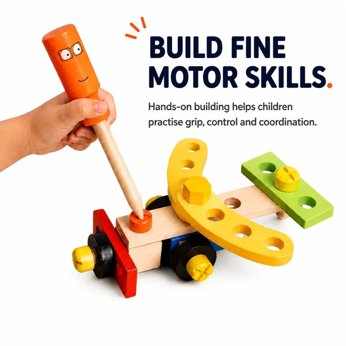 Wooden Tool Kit Without Box (39 Pcs)